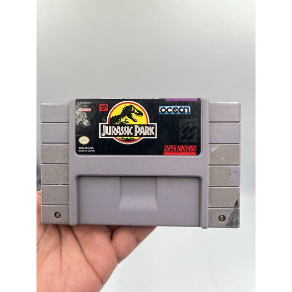 Jurassic Park (Super Nintendo / SNES) Cartridge only Tested And Working - Picture 1 of 6